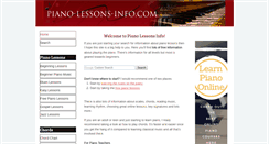 Desktop Screenshot of piano-lessons-info.com